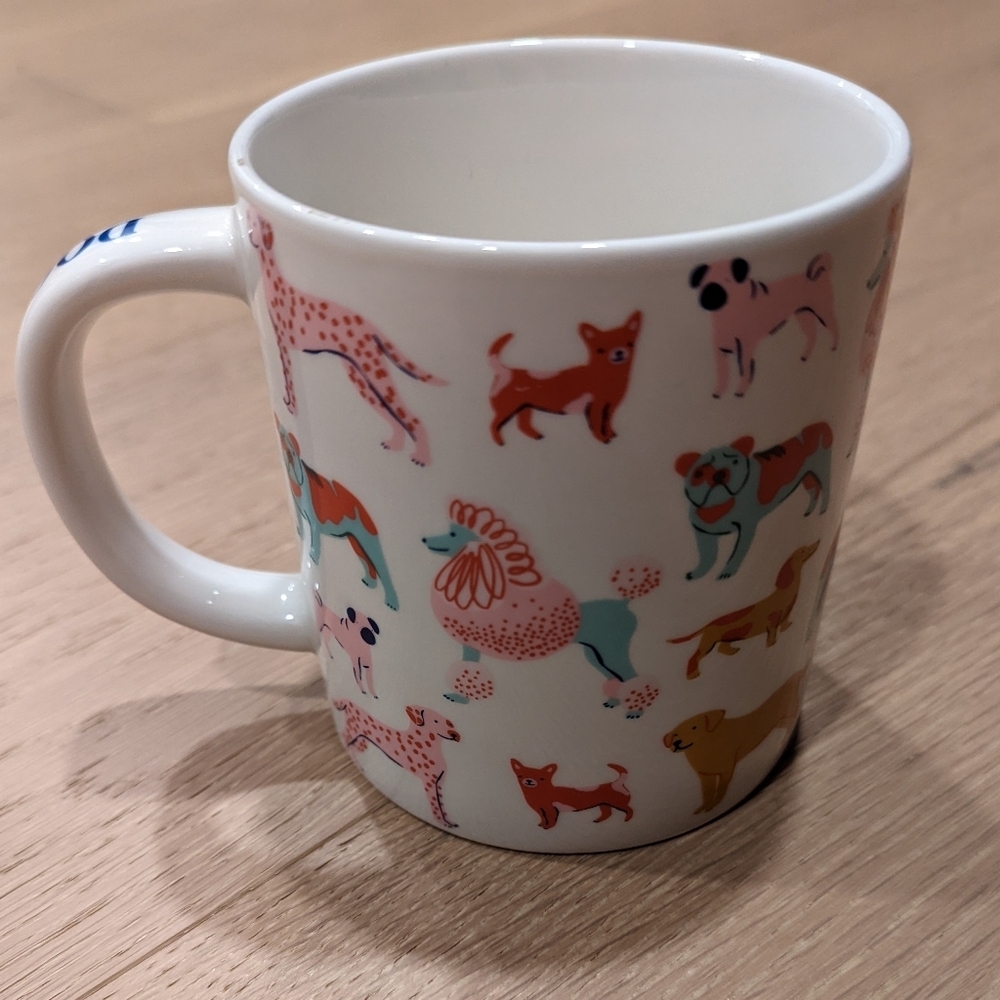Parker Lane Multicolor Dog Pattern Mug